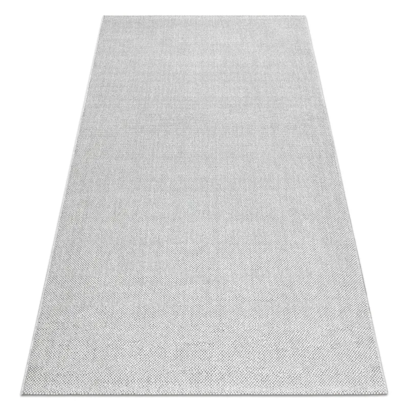 Alfombra Plateada de Polipropileno 80x150 cm, estilo moderno para cualquier habitación