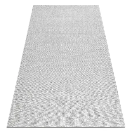 Alfombra Plateada de Polipropileno 80x150 cm, estilo moderno para cualquier habitación