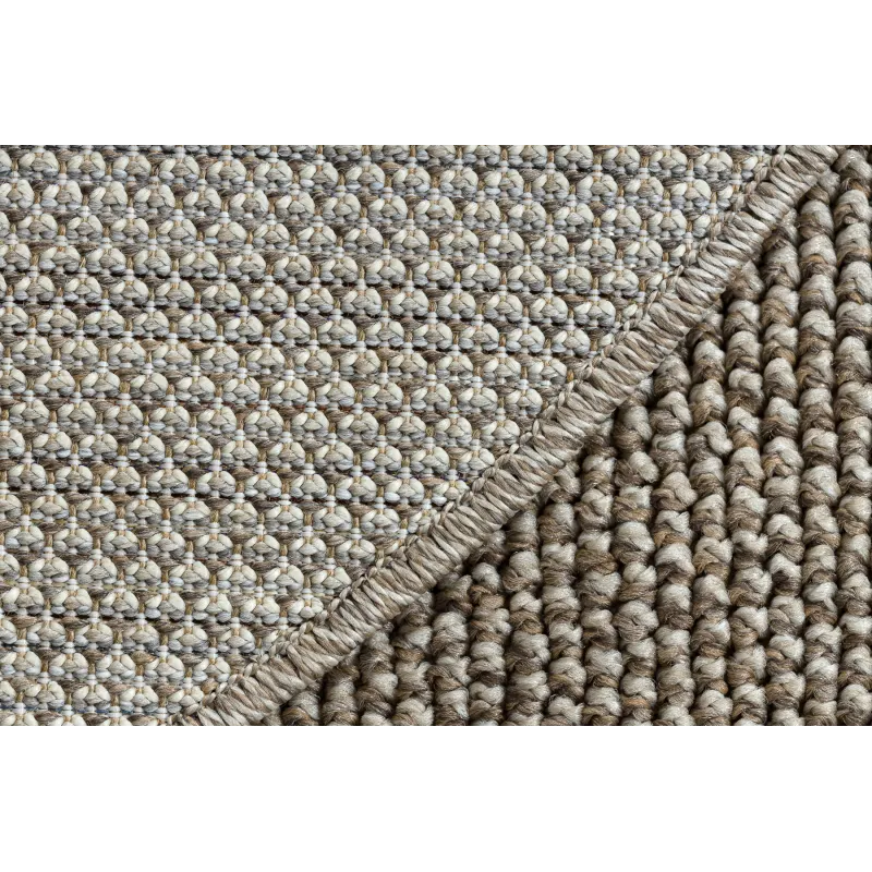 Alfombra Redonda Marrón Polipropileno 80 cm – vista 3