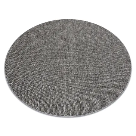 Alfombra rectangular gris de polipropileno, diseño moderno para cualquier espacio