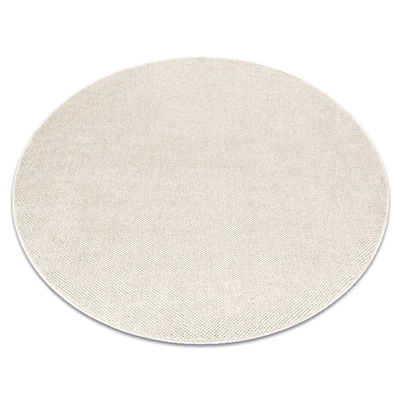 Alfombra rectangular crema de polipropileno para interiores modernos