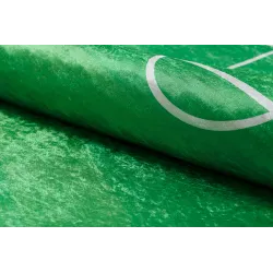 Alfombra lavable verde, fácil de limpiar para niños