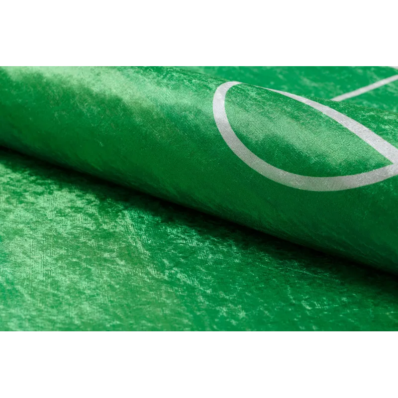 Alfombra lavable verde, fácil de limpiar para niños