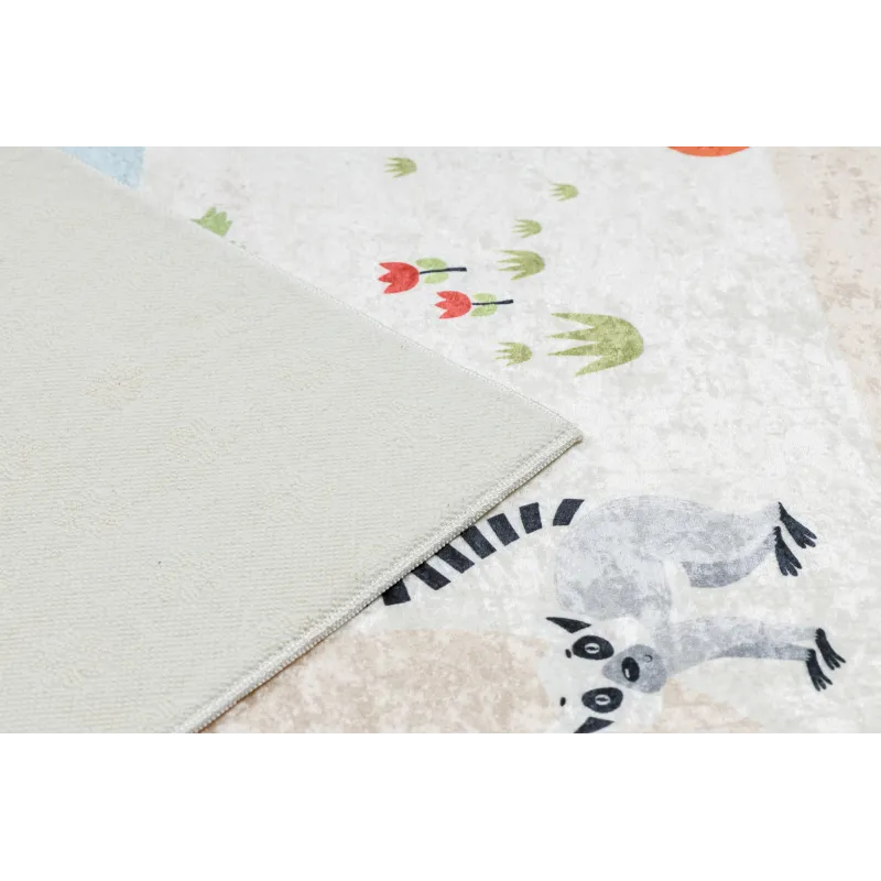 Alfombra suave BAMBINO 1165 Zoo, antideslizante, para niños