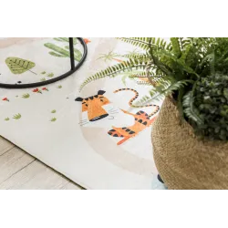 Alfombra BAMBINO 1165 Zoo, segura y fácil de limpiar para niños