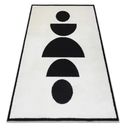 Alfombra moderna MODE 8598 geométrico crema / negro - PRODUCTO DE SEGUNDA CLASE