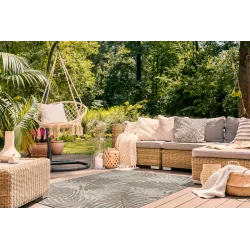 Alfombra de cuerda sisal FLOORLUX 20504 para uso exterior, resistente a la intemperie