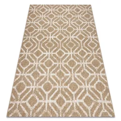 Alfombra FLAT 48957265 Geométrica RHOMBUS hilo beige natural