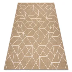 Alfombra FLAT 48959265 Geométrica hilo beige natural