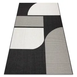 Alfombra sisal FLAT 49384690 ABSTRACCIÓN crema / negro