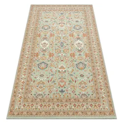 Dywan SOHO 477.26.LA400 wełniany OSTA - Ornament, ramka naturalny zielony / beż