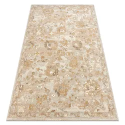 Alfombra SOHO 477.22.LA115 lana OSTA - Ornamento, flores beige natural / terracota