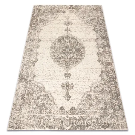 Dywan ABBY 486.24.LA110 wełniany OSTA - Ornament, ramka klasyczny szary / niebieski