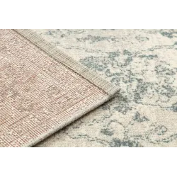 Dywan ABBY 486.25.LA110 wełniany OSTA - Ornament, ramka klasyczny beż / zielony