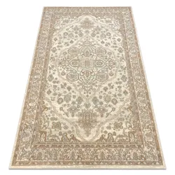 Alfombra SOHO 477.01.LA100 lana OSTA - Ornamento, rosetón beige