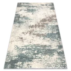 Alfombra ABBY 486.28.LA111 lana OSTA - Vintage, moderno beige / azul