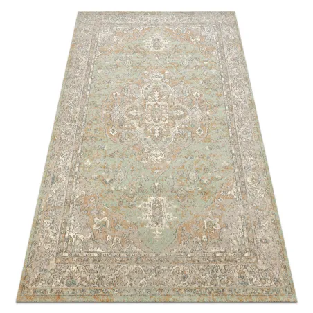 Dywan SOHO 477.01.LA402 wełniany OSTA - Ornament, rozeta naturalny zielony / beż