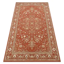 Alfombra SOHO 477.01.LA301 Lana OSTA - Ornamento, marco natural terracota / beige