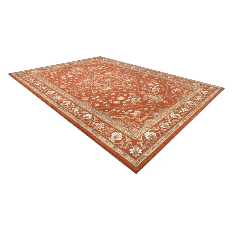 Dywan SOHO 477.01.LA301 wełniany OSTA - Ornament, ramka naturalny terakota / beż 