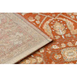 Dywan SOHO 477.01.LA301 wełniany OSTA - Ornament, ramka naturalny terakota / beż 