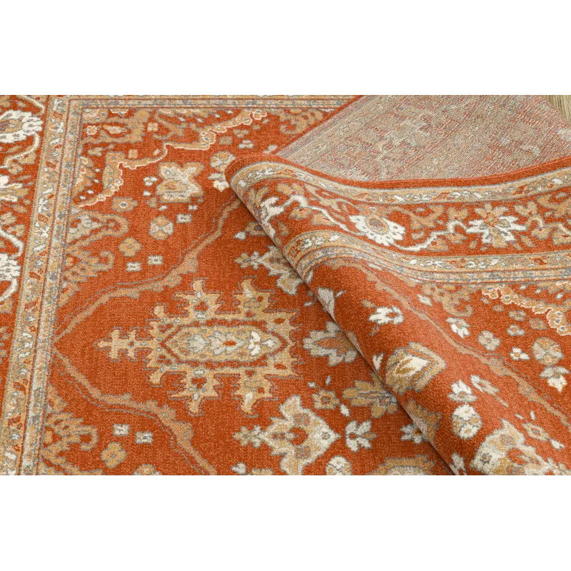 Dywan SOHO 477.01.LA301 wełniany OSTA - Ornament, ramka naturalny terakota / beż 