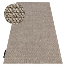 Alfombra CASABLANCA LOOP marrón bucle, suave poliéster