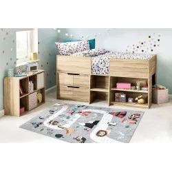 Alfombra BAMBINO 2160, con motivos de animales, ideal para niños