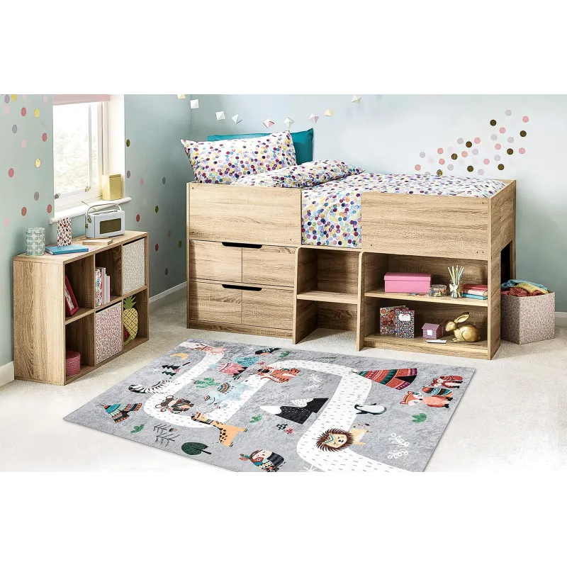 Alfombra BAMBINO 2160, con motivos de animales, ideal para niños