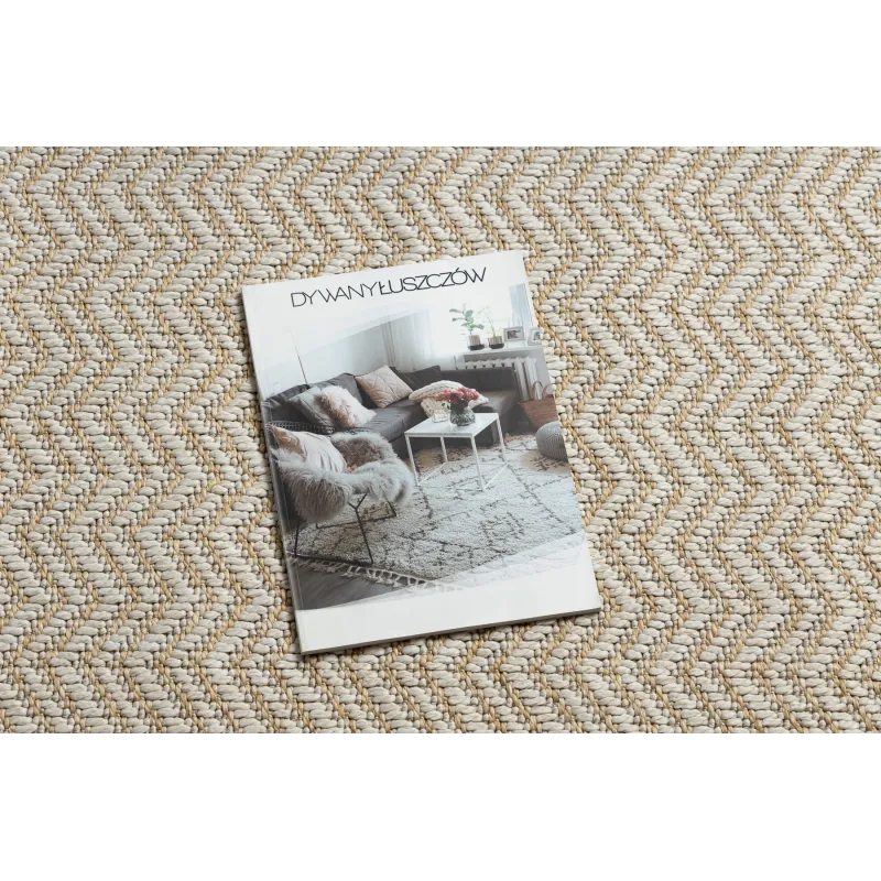 Estilo moderno para alfombra crema y beige, perfecta para la sala