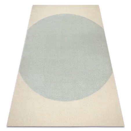 Dywan FLUX 461.10.AE500 wełniany OSTA - Geometryczny, strukturalny, loftowy niebieski / krem