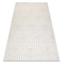 Alfombra SANTO sisal 0537 geométrica blanco - PRODUCTO DE SEGUNDA CLASE