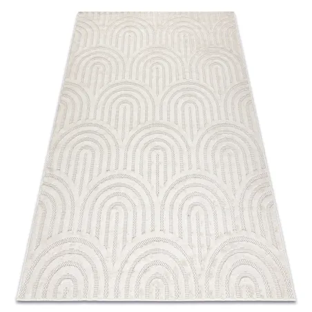 Alfombra geométrica SANTO de sisal, producto de segunda clase, material natural