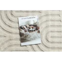 Alfombra blanca SANTO de sisal, diseño moderno, ideal para la sala de estar