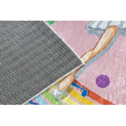 Alfombra BAMBINO 41870, rosada, perfecta para jugar y relajarse en habitaciones infantiles