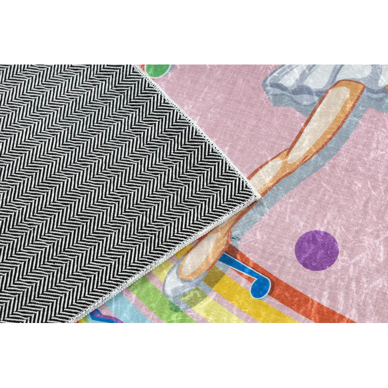 Alfombra BAMBINO 41870, rosada, perfecta para jugar y relajarse en habitaciones infantiles
