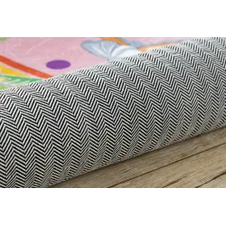 Alfombra BAMBINO 41870, rosada, ideal para jugar y aprender en habitaciones infantiles