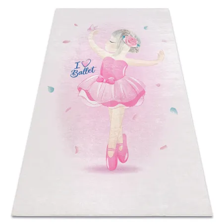 Alfombra rosa BAMBINO 42830 para niños, antideslizante, perfecta para la habitación infantil
