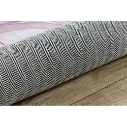Alfombra BAMBINO 48060 rosa con estrellas, adecuada para la habitación infantil