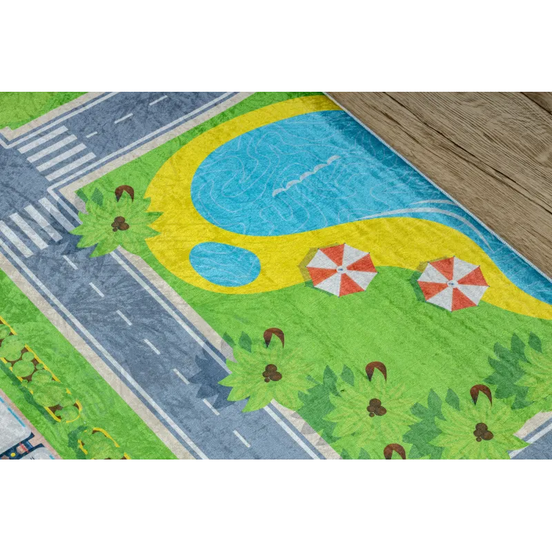 Alfombra BAMBINO 2624, ideal para exteriores, antideslizante y resistente