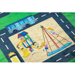Alfombra BAMBINO 2660 práctica para la habitación infantil, fácil de limpiar