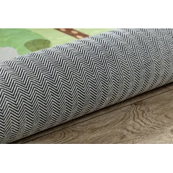 Alfombra BAMBINO 50200 con diseño de calles, perfecta para el jardín o la terraza