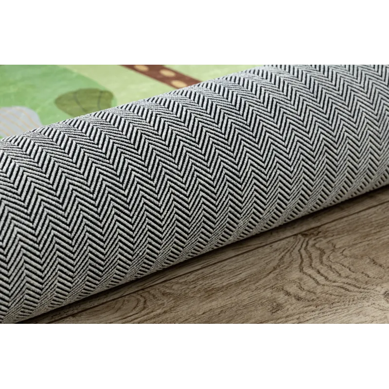 Alfombra BAMBINO 50200 con diseño de calles, perfecta para el jardín o la terraza