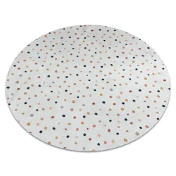 Alfombra BAMBINO 47890 con puntos, antideslizante, ideal para el cuarto de los niños