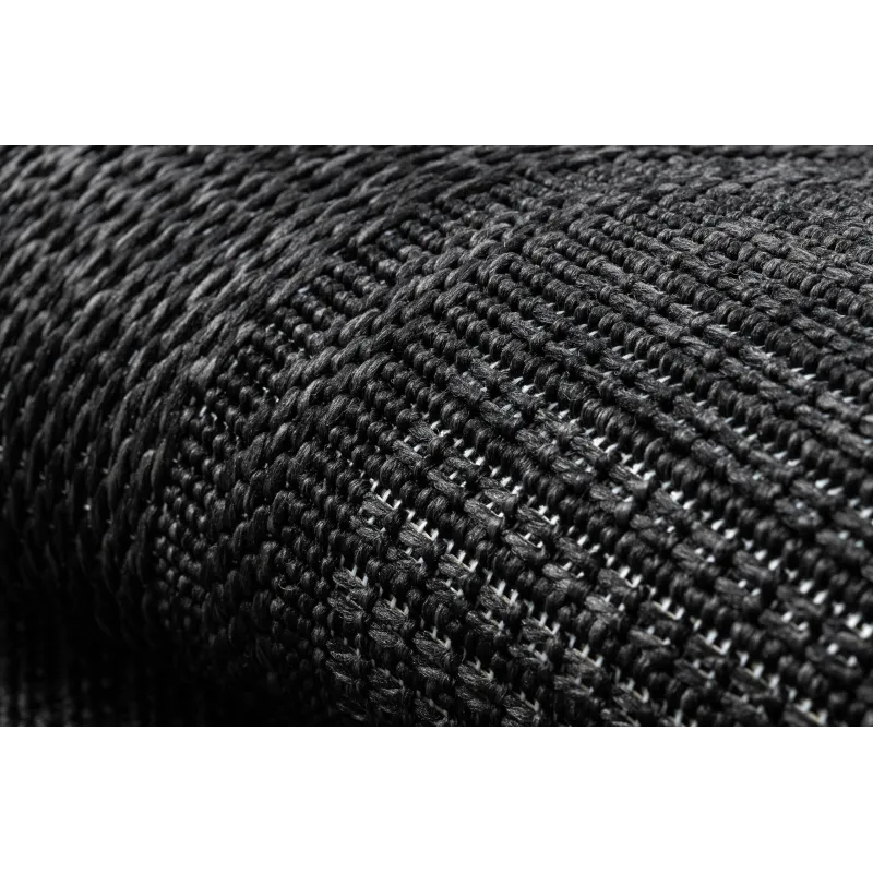 Ideal para el jardín, alfombra TIMO 5000 negra, resistente a la intemperie