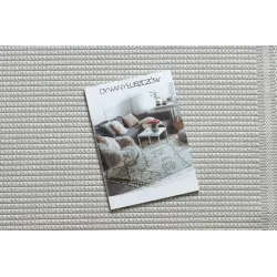 Alfombra blanca TIMO 5979 de sisal, accesorio elegante para exteriores, producto de segunda clase