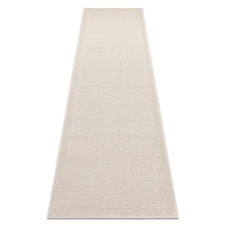 Alfombra TIMO 5979 de sisal exterior en color beige, resistente y decorativa