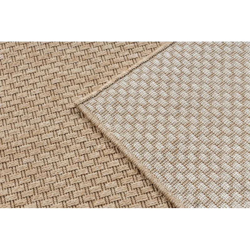 Alfombra TIMO 6272 de sisal natural, duradera y adecuada para exteriores