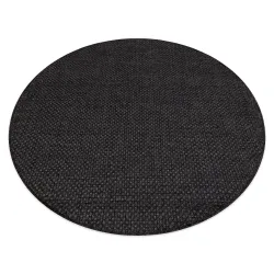 Alfombra MIMO 0000 circulo sisal exterior negro - PRODUCTO DE SEGUNDA CLASE