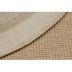 Alfombra redonda TIMO 5979 de sisal natural para exterior