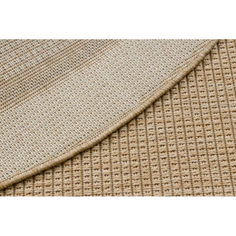 Alfombra redonda TIMO 5979 de sisal natural para exterior